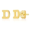 Brand new 🔔 14K Yellow Gold Letter (D) Stud Earrings by Belk & Co. 😀