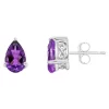 Cheapest 🤩 Sterling Silver 8x5mm Pear Shape Amethyst Stud Earrings by Belk & Co. 🥰