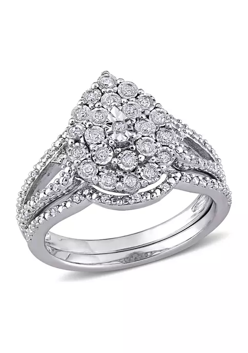 Cheapest ๐งจ 1/4 ct. t.w. Diamond Vintage Engagement Ring Set in Sterling Silver by Belk & Co. ๐ฏ 6 Cheapest ๐งจ 1/4 ct. t.w. Diamond Vintage Engagement Ring Set in Sterling Silver by Belk & Co. ๐ฏ - Image 6