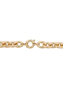 Buy 👍 Oval Link Bracelet in Yellow Plated Sterling Silver by Belk & Co. ⭐ -DealsBelk & Co. Store Belk 39661