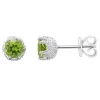 Cheapest ✔️ Sterling Silver 6mm Round Peridot Stud Earrings by Belk & Co. 🔔