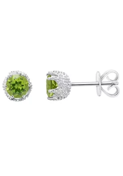 Cheapest ✔️ Sterling Silver 6mm Round Peridot Stud Earrings by Belk & Co. 🔔 -DealsBelk & Co. Store Belk 39668
