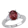 Top 10 🧨 2 ct. t.w. Pink Tourmaline and 5/8 ct. t.w. Diamond 3 Stone Ring in 14K White Gold by Belk & Co. 🎁