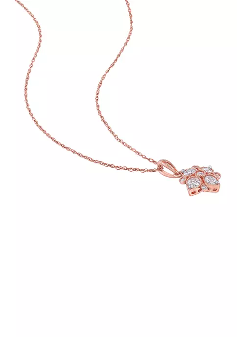 Deals ๐ 1/2 ct. t.w. Diamond Geometric Pendant with Chain in 14K Rose Gold by Belk & Co. โ๏ธ 2 Deals ๐ 1/2 ct. t.w. Diamond Geometric Pendant with Chain in 14K Rose Gold by Belk & Co. โ๏ธ - Image 2