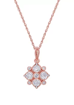 Deals ๐ 1/2 ct. t.w. Diamond Geometric Pendant with Chain in 14K Rose Gold by Belk & Co. โ๏ธ 7 Deals ๐ 1/2 ct. t.w. Diamond Geometric Pendant with Chain in 14K Rose Gold by Belk & Co. โ๏ธ -DealsBelk & Co. Store Belk 39756