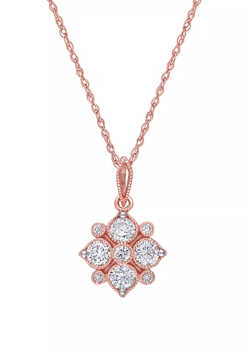 Deals ๐ 1/2 ct. t.w. Diamond Geometric Pendant with Chain in 14K Rose Gold by Belk & Co. โ๏ธ 4 Deals ๐ 1/2 ct. t.w. Diamond Geometric Pendant with Chain in 14K Rose Gold by Belk & Co. โ๏ธ - Image 4