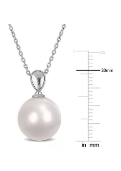 Deals 🛒 12-13mm South Sea Cultured Pearl Pendant with Chain in 14k White Gold by Belk & Co. 😉 -DealsBelk & Co. Store Belk 39775