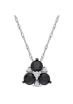 Cheap 👍 Black and White Diamond Pendant with Chain in 10K White Gold by Belk & Co. ✔️ -DealsBelk & Co. Store Belk 39792