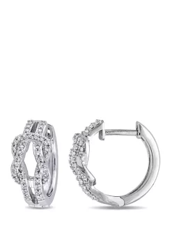 Cheap ๐ 1/4 ct. t.w. Diamond Ribbon Knot Hoop Earrings in 10K White Gold by Belk & Co. โค๏ธ 5 Cheap ๐ 1/4 ct. t.w. Diamond Ribbon Knot Hoop Earrings in 10K White Gold by Belk & Co. โค๏ธ -DealsBelk & Co. Store Belk 39798