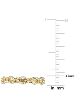 Hot Sale 🤩 1/6 ct. t.w. Diamond Link Ring in 10K Yellow Gold by Belk & Co. ✨ -DealsBelk & Co. Store Belk 39837