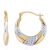 Wholesale 🌟 14k Yellow Gold Textured Hoop Earrings by Belk & Co. 🥰