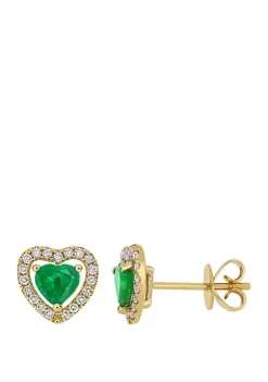 Top 10 💯 Emerald and 1/5 ct. t.w. Diamond Halo Heart Earrings by Belk & Co. 🎉 5 Top 10 💯 Emerald and 1/5 ct. t.w. Diamond Halo Heart Earrings by Belk & Co. 🎉 -DealsBelk & Co. Store Belk 39888