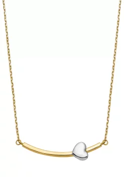 Best deal ❤️ 14K Two Tone Heart Bar Necklace by Belk & Co. 😍 -DealsBelk & Co. Store Belk 39895