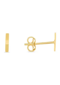 Top 10 ⌛ 14KY Yellow Gold Initial-I Post Earring by Belk & Co. 🎁
