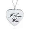 Best Sale 🎁 Sterling Silver I Love You Heart Pendant by Belk & Co. ✔️