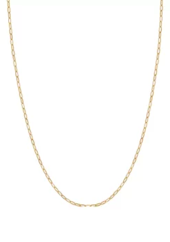 Cheap 🎉 Hollow Paperclip Necklace in 10K Yellow Gold by Belk & Co. ✨ -DealsBelk & Co. Store Belk 4029
