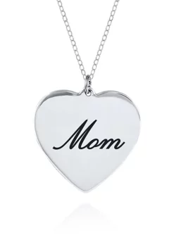 Best Pirce 👍 Sterling Silver Mom Pendant by Belk & Co. ⭐