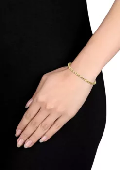 Cheap 🎁 Men's Rope Chain Bracelet in 10k Yellow Gold (5 mm/9 in) by Belk & Co. ⌛ -DealsBelk & Co. Store Belk 4093