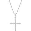 Best Pirce 🥰 1/2 ct. t.w. Lab-Created Diamond Necklace in 10K White Gold with 18" Rope Chain by Belk & Co. 🔥