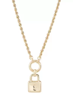 New ✔️ Lock with Keyhole Necklace in 10K Yellow Gold by Belk & Co. 👍 -DealsBelk & Co. Store Belk 4103