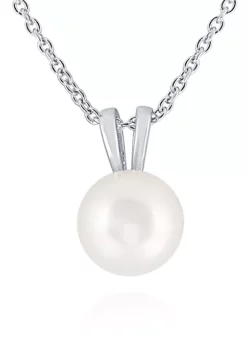 Promo 👏 Pearl Pendant in Sterling Silver by Belk & Co. 🧨 -DealsBelk & Co. Store Belk 4117