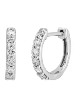 Cheap 👍 1/4 ct. t.w. Diamond Earrings in 10K White Gold by Belk & Co. 🌟 -DealsBelk & Co. Store Belk 4125
