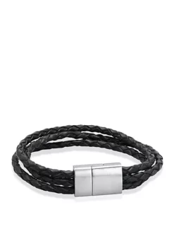 Best reviews of 👏 Men's Braided Leather Bracelet by Belk & Co. 🤩