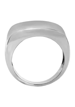Best Pirce 💯 Wide Band Ring In Sterling Silver by Belk & Co. ❤️ -DealsBelk & Co. Store Belk 4187