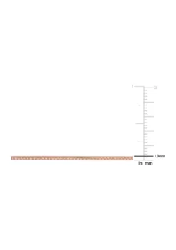 Discount 🧨 18k Rose Gold Plated Sterling Silver 1.2mm Snake Chain Necklace by Belk & Co. ✨ -DealsBelk & Co. Store Belk 4199