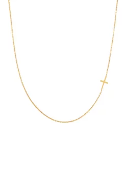 Promo 👏 Cross Chain Necklace in 10K Yellow Gold by Belk & Co. 😀 -DealsBelk & Co. Store Belk 420