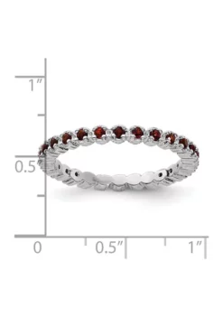 Deals 👏 1/2 ct. t.w. Garnet Stackable Expressions Ring in Sterling Silver by Belk & Co. 👍 -DealsBelk & Co. Store Belk 4229