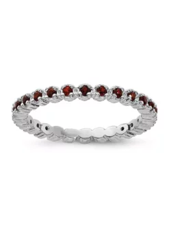 Deals 👏 1/2 ct. t.w. Garnet Stackable Expressions Ring in Sterling Silver by Belk & Co. 👍 -DealsBelk & Co. Store Belk 4231
