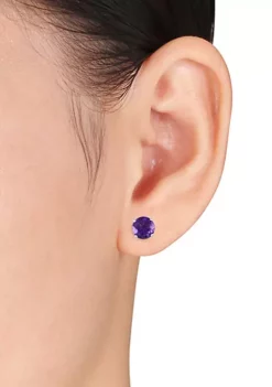 Best deal 👍 14k White Gold Amethyst Stud Earrings by Belk & Co. 😍 -DealsBelk & Co. Store Belk 4234