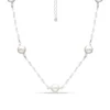 Outlet 🤩 Fresh Water Pearl Station Paper Clip Chain Necklace, Sterling Silver by Belk & Co. 🎉