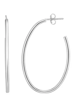 Best Sale 🥰 Sterling Silver Open Oval Hoop Earring by Belk & Co. 👍 -DealsBelk & Co. Store Belk 4274