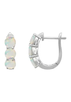 Flash Sale ⌛ Created Opal Earrings in Sterling Silver by Belk & Co. ⌛
