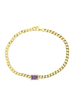 Promo ๐งจ Amethyst Bracelet in Gold Over Sterling Silver by Belk & Co. โ๏ธ