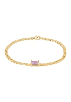 Promo 🧨 Amethyst Bracelet in Gold Over Sterling Silver by Belk & Co. ✔️ -DealsBelk & Co. Store Belk 4306