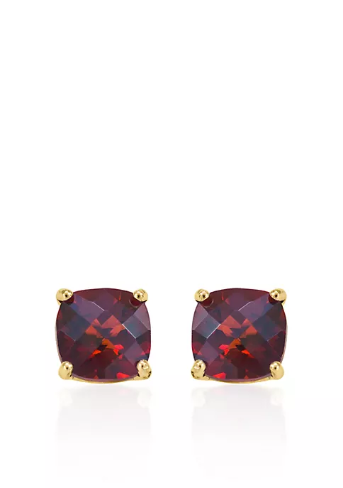 Budget 🔔 14k Yellow Gold 6mm Garnet Stud Earrings by Belk & Co. 🥰 3 Budget 🔔 14k Yellow Gold 6mm Garnet Stud Earrings by Belk & Co. 🥰 - Image 3