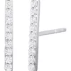 Hot Sale 🌟 1/8 ct. t.w. Diamonds Straight Bar Earrings in 10K White Gold by Belk & Co. 🤩