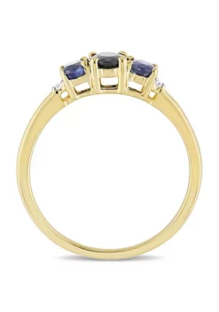 Buy ๐ 1 ct. t.g.w. Blue Sapphire and 1/10 ct. t.w. Diamond 3-Stone Ring in 10K Yellow Gold by Belk & Co. โญ 9 Buy ๐ 1 ct. t.g.w. Blue Sapphire and 1/10 ct. t.w. Diamond 3-Stone Ring in 10K Yellow Gold by Belk & Co. โญ -DealsBelk & Co. Store Belk 4359