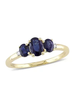 Buy ๐ 1 ct. t.g.w. Blue Sapphire and 1/10 ct. t.w. Diamond 3-Stone Ring in 10K Yellow Gold by Belk & Co. โญ 11 Buy ๐ 1 ct. t.g.w. Blue Sapphire and 1/10 ct. t.w. Diamond 3-Stone Ring in 10K Yellow Gold by Belk & Co. โญ -DealsBelk & Co. Store Belk 4361