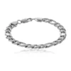 Flash Sale ❤️ Stainless Steel 9 Millimeter Figaro Chain Bracelet, 9 Inch by Belk & Co. 😀