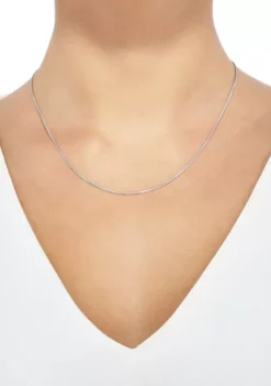 Discount 😉 Round Chain Necklace in 14K White Gold by Belk & Co. 😀 -DealsBelk & Co. Store Belk 4382