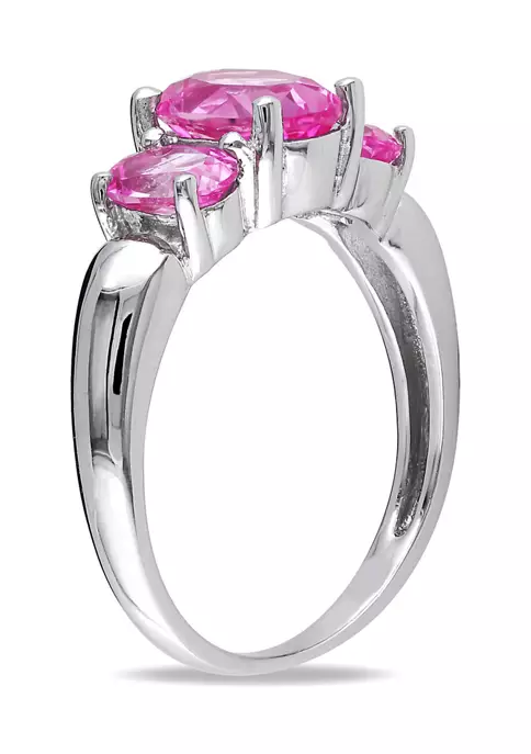 Cheapest ๐ Lab Created 3 1/6 CT TGW Oval Cut Created Pink Sapphire 3-Stone Ring in Sterling Silver by Belk & Co. ๐ฏ 3 Cheapest ๐ Lab Created 3 1/6 CT TGW Oval Cut Created Pink Sapphire 3-Stone Ring in Sterling Silver by Belk & Co. ๐ฏ - Image 3