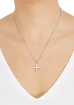 Best Pirce 🥰 1/2 ct. t.w. Lab-Created Diamond Necklace in 10K White Gold with 18" Rope Chain by Belk & Co. 🔥 -DealsBelk & Co. Store Belk 44