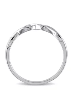 Best Sale 😍 Infinity Wedding Band in 10K White Gold by Belk & Co. ✨ -DealsBelk & Co. Store Belk 4430