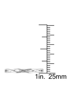 Best Sale 😍 Infinity Wedding Band in 10K White Gold by Belk & Co. ✨ -DealsBelk & Co. Store Belk 4432