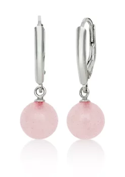 Cheap ๐งจ Sterling Silver Rose Quartz Earrings by Belk & Co. ๐
