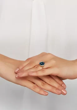 Wholesale ⭐ 10k London Blue Topaz and Diamond Ring by Belk & Co. 🔥 -DealsBelk & Co. Store Belk 445